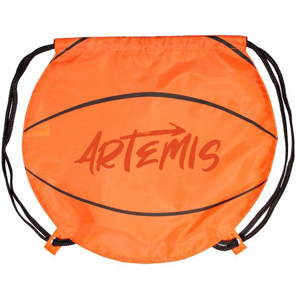 Product Photo 1 Gametime!® Basketball Drawstring Polyester Backpack