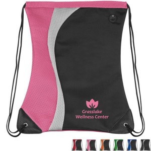 Wave Microfiber and Mesh Cinchpack - SD4533