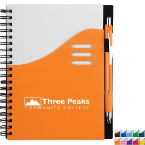 Color Wave Notebook & Pen Set, 5-1/2" x 7" - SD4563