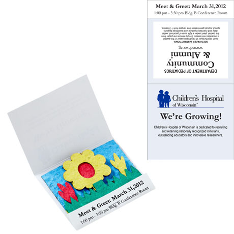 Product Photo 1 Seed Paper Matchbook - Wildflower Scene