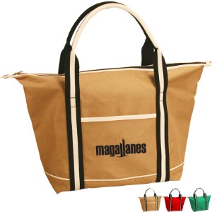 Palm Beachy Polycanvas Zipped Tote - SU1050