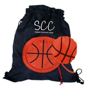 Basketball Themed Fold-Up Cinchpack - SU2000