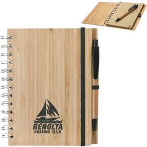 Bamboo Notebook & Pen, 5-3/4" x 7-1/8" - LG1105