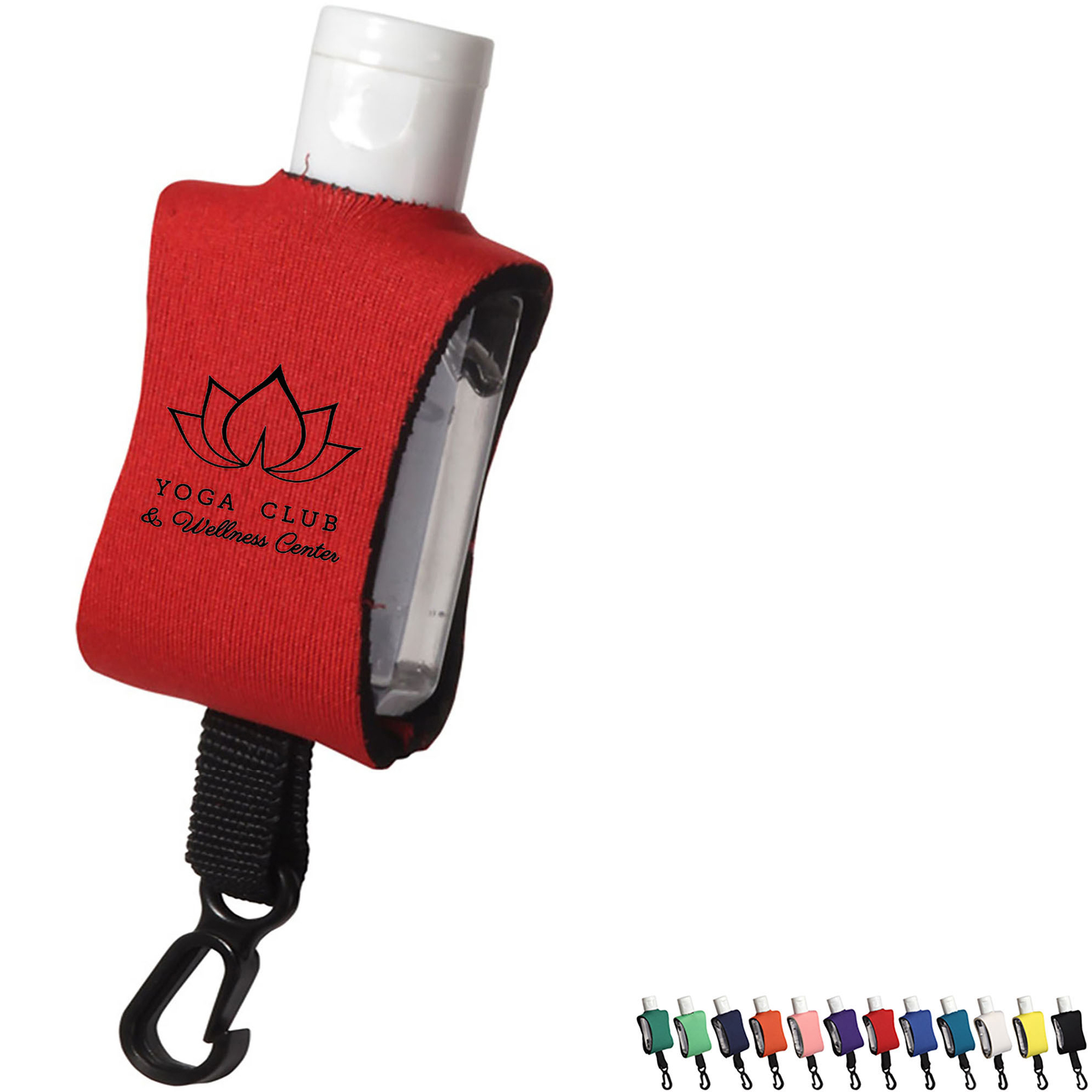 Product Photo 1 Cozy Clip Moisture Bead Hand Sanitizer in Neoprene Sleeve, .5oz.