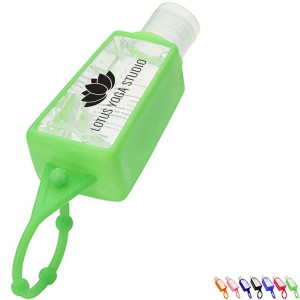 Gel Go Antibacterial Hand Sanitizer w/ Rubber Carrier, 1oz. - AR8301
