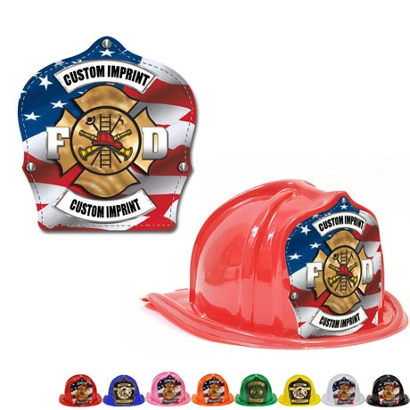 Product Photo 1 Chief's Choice Kid's Firefighter Hat, Patriotic Maltese Design