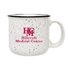Photo 26 Speckled Ceramic Camper Mug, 14oz. - White