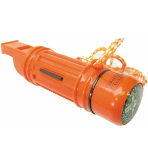 Five-In-One Survival Whistle & Compass - SX1780