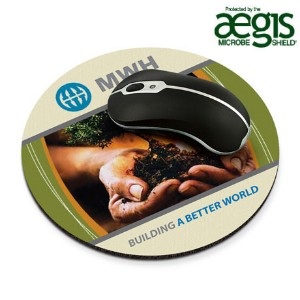 Recycled Mouse Mat® - Round w/ Aegis Microbe Shield - HS2075