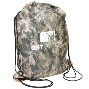 Camouflage 210D Polyester Drawstring Backpack - JE1485