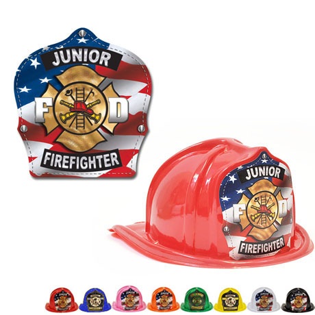 Product Photo 1 Chief's Choice Kid's Firefighter Hat, Patriotic Maltese Design, Stock