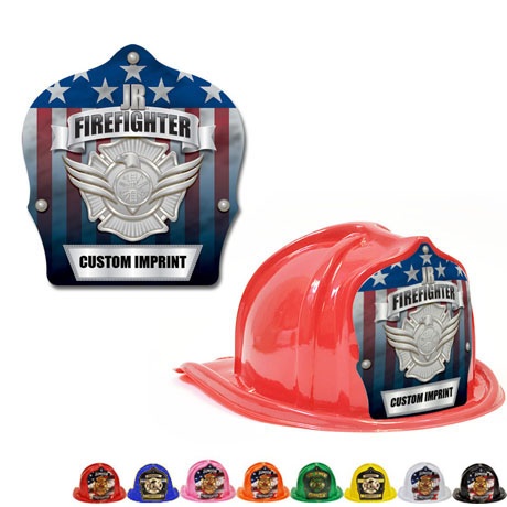 Product Photo 1 Chief's Choice Kid's Firefighter Hat, Serve & Protect Silver Shield