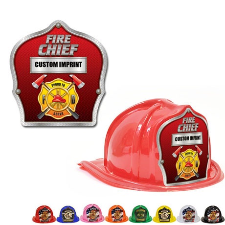 Product Photo 1 Chief's Choice Kid's Firefighter Hat, Fire Chief Silver Trim Design