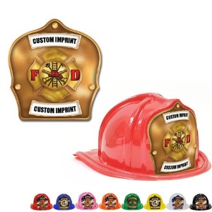 Chief's Choice Kid's Firefighter Hat, Maltese Cross Gold Background - FCH809