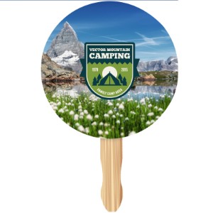 Circle Hand Fan, Full Color Imprint - AK9080