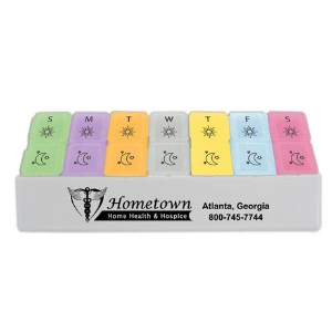 Morning and Night Pill Tray, 6-3/4" - BY3005