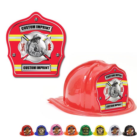 Product Photo 1 Chief's Choice Kid's Firefighter Hat,  Fireman Design w/ Red Background