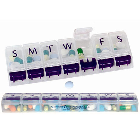 Product Photo 1 Push Button Pill Box, 5-3/4"