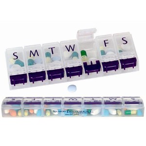 Push Button Pill Box, 5-3/4" - AY1245