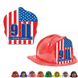 Chief's Choice Kids Firefighter Hat, 9-11 Memorial Design, Stock - FCH702