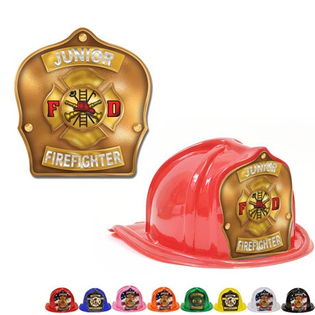Product Photo 1 Chief's Choice Kid's Firefighter Hat, Maltese Cross Gold Background, Stock