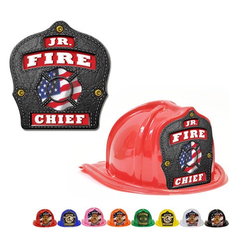 Product Photo 1 Chief's Choice Kid's Firefighter Hat, Leather Background, Stock