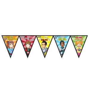 Fire Prevention Full Color Poly Pennant Banner- Closeout, On Sale! - PNB100