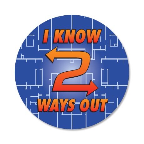Product Photo 1 I Know Two Ways Out Sticker Roll, Stock