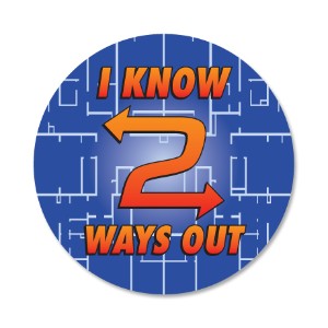 I Know Two Ways Out Sticker Roll, Stock - SMD755