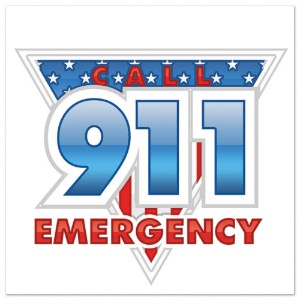 Call 911 Emergency Temporary Tattoo, Stock - FS3600