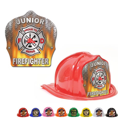 Product Photo 1 Chief's Choice Kid's Firefighter Hat, Flame Design, Stock