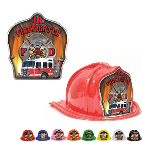 Product Photo 1 Chief's Choice Kid's Firefighter Hat, Fire Truck Design, Stock