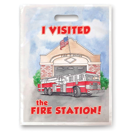 Product Photo 1 Digital I Visited The Fire Station Plastic Handle Bag, Stock