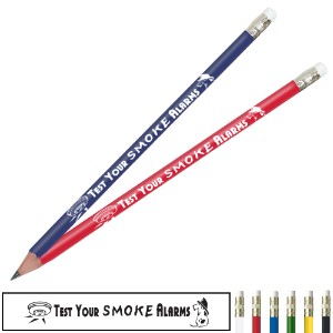 Fire Safety Pencil, Test Your Smoke Alarms, Stock - PCL752