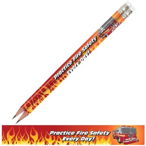 Practice Fire Safety Every Day, Stock Pencil - PCL715