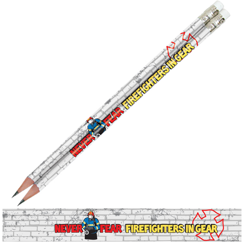 Product Photo 1 Never Fear Firefighters In Gear, Stock Full Color Pencil