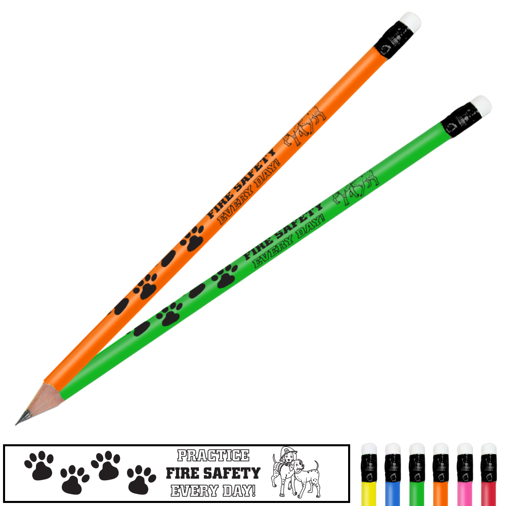 Product Photo 1 Practice Fire Safety Dalmatian Family Neon Pencil