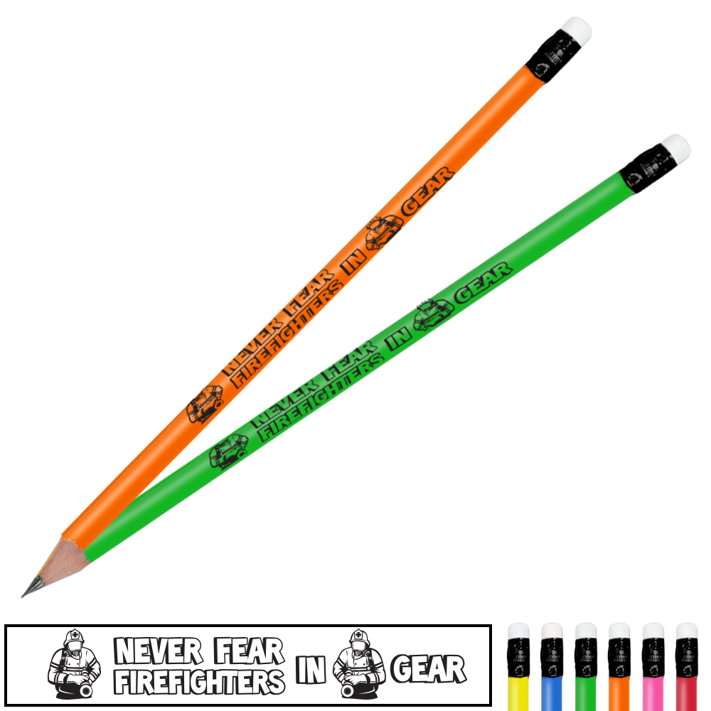 Product Photo 1 Never Fear Firefighters In Gear Neon Pencil