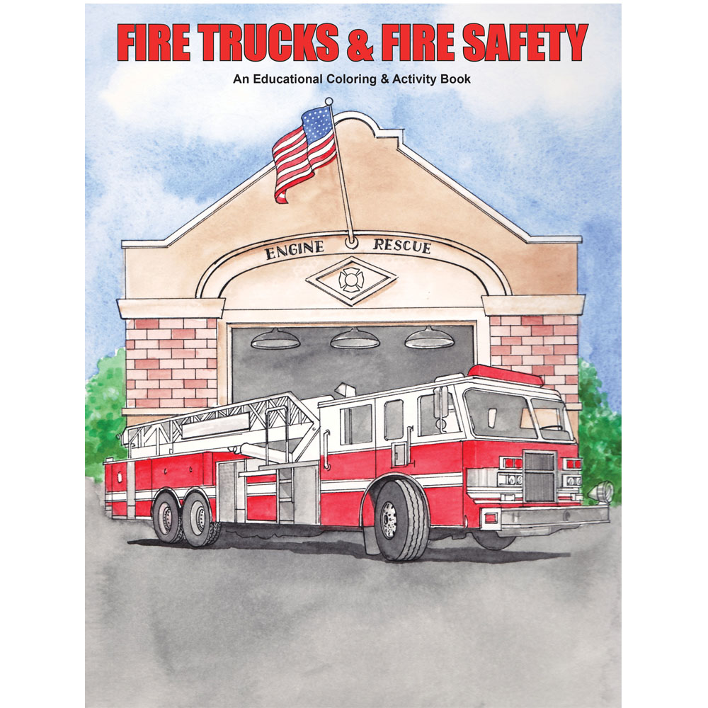 Product Photo 1 Fire Trucks & Fire Safety Coloring Book, Stock