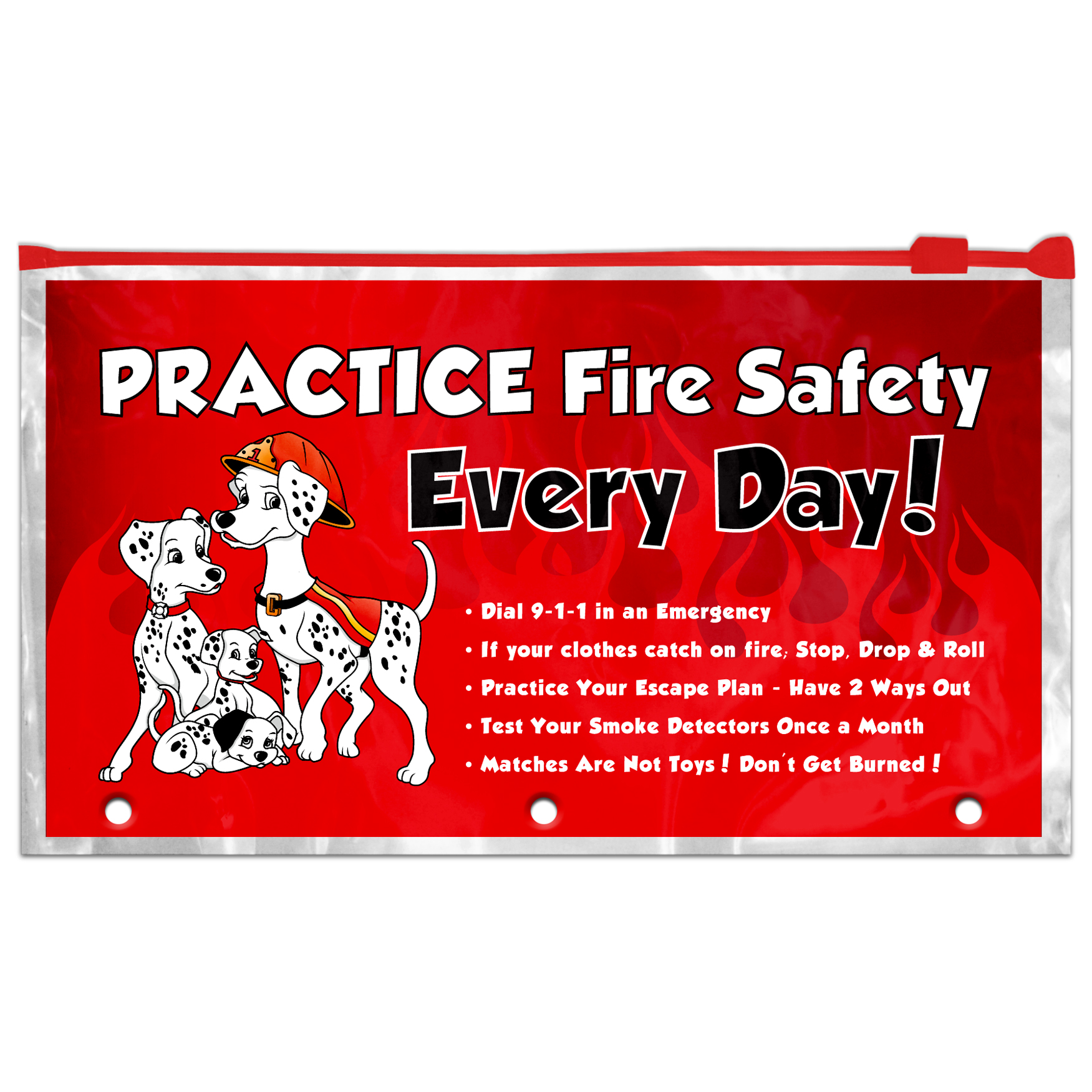 Product Photo 1 Practice Fire Safety Pencil Pouches, Stock