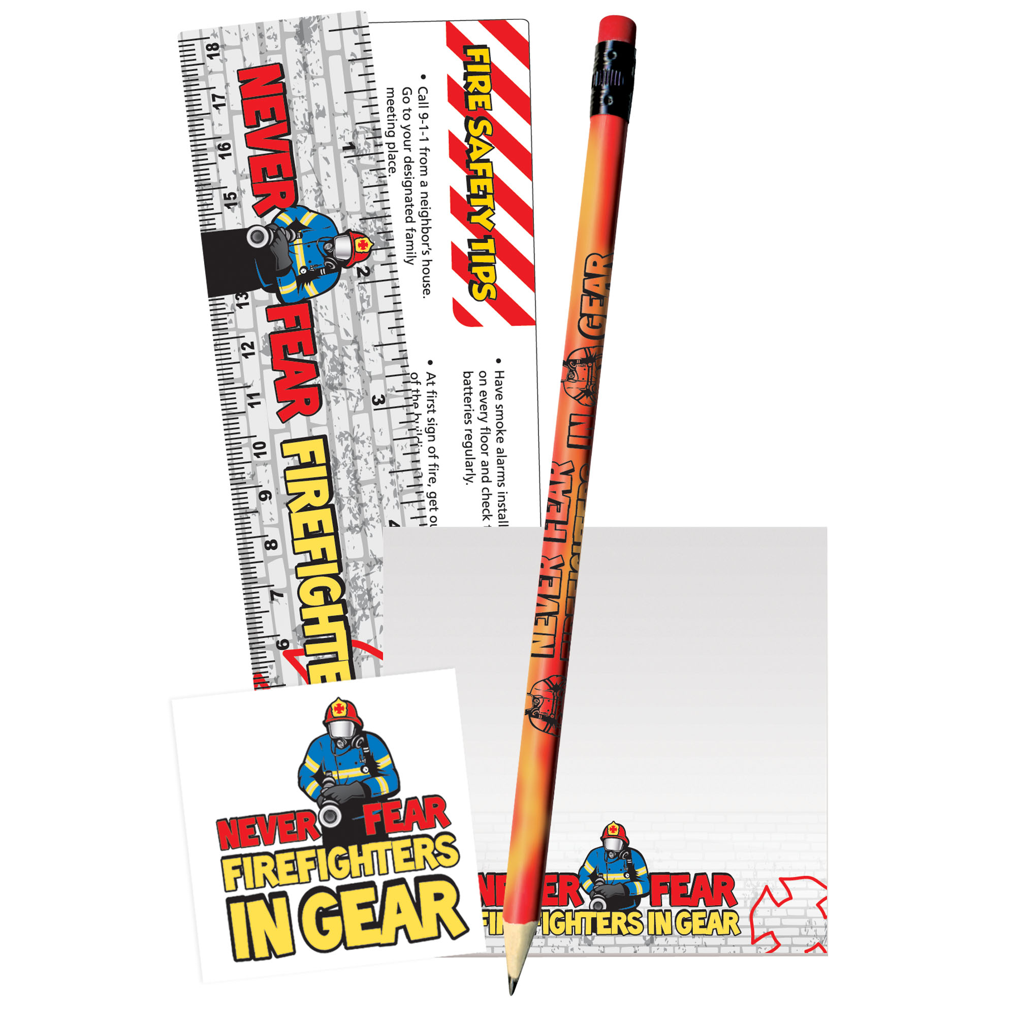 Product Photo 1 Never Fear Firefighters In Gear Teaching Aid Kit, Stock