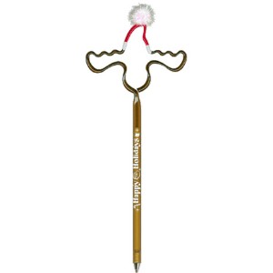 Moose w/ Holiday Hat InkBend Standard™ Pen - BN8208