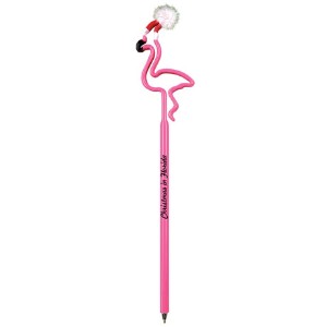 Flamingo w/ Holiday Hat InkBend Standard™ Pen - BN8209