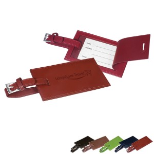 Rectangular Leather Luggage Tag - PM1711
