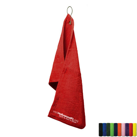 Product Photo 1 Velour Terry Hand Towel with Grommet, 16" x 25"