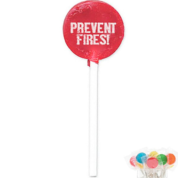 Product Photo 1 Prevent Fires Lollipop, Stock