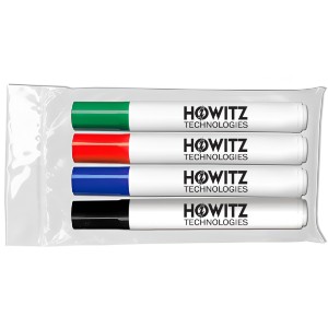 Dry Erase Markers - Chisel Tip, 4 Pack - LK5135