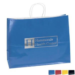 Gloss Finish Paper Shopper, 16" x 12", Colors - BA3030