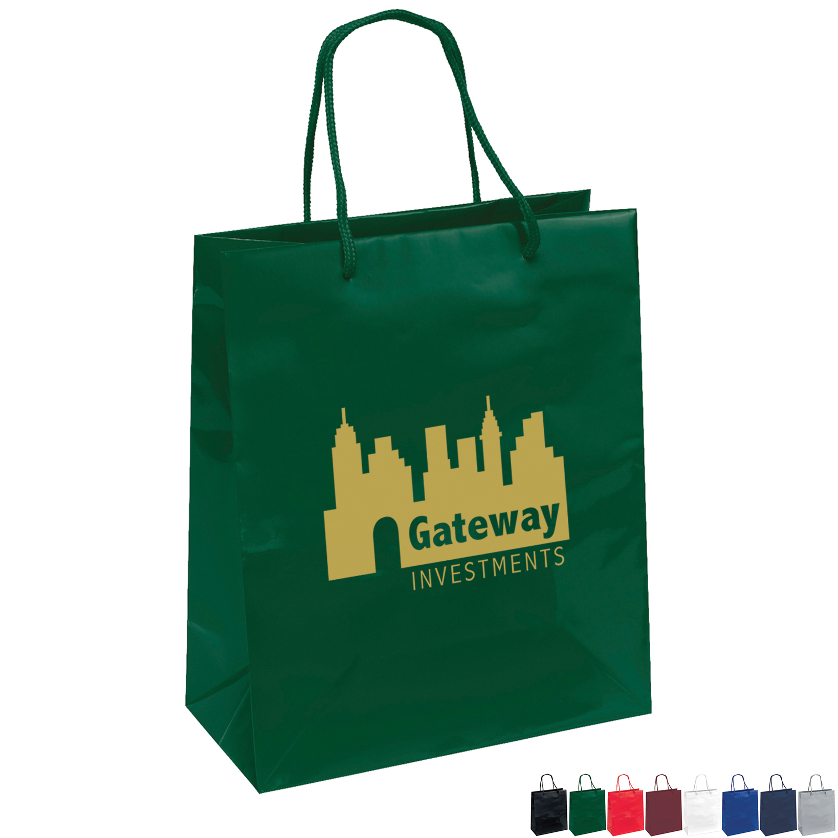 Product Photo 1 Gloss Finish Euro Tote Gift Bag, 10" x 12"