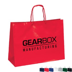 Gloss Finish Euro Tote Gift Bag, 16" x 12" - BA3050